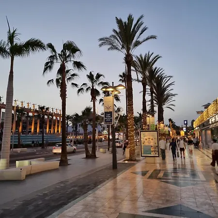Casa Palmera 4 Only 150 Meters To Beach, Heated Pool, Wifi, Sat-tv, Terrace, Central Location, Washing Machine * Playa de las Americas (Tenerife)